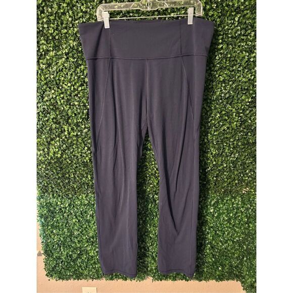 Athleta Straight Leg Powervita Pants Sz 2XL Blue - Picture 1 of 4
